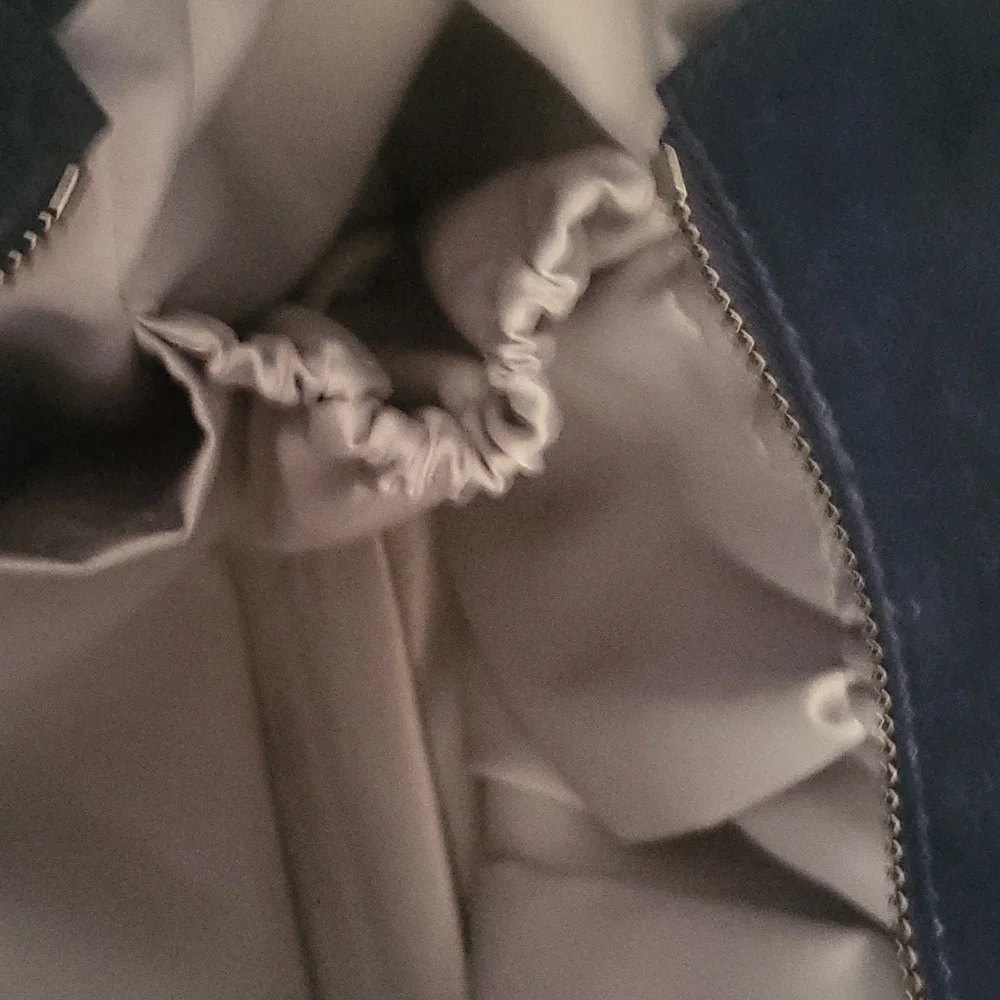 Coach Blue Signature Stitched Patent Leather Large Shoulder/cross Body Bag